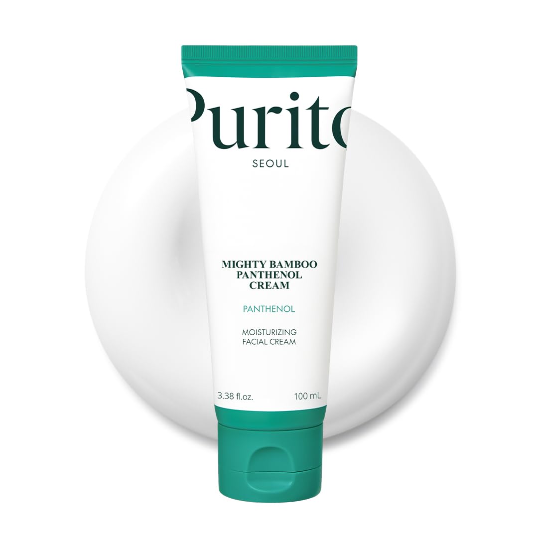 PURITO Panthenol 10 % Post-Akne-Creme | Feuchtigkeitscreme für Hautunreinheiten, Barrierereparatur | Silikonfrei, nicht komedogen, parfümfrei, vegan und tierversuchsfrei | Koreanische Hautpflege, 100 ml 3,38 fl.oz