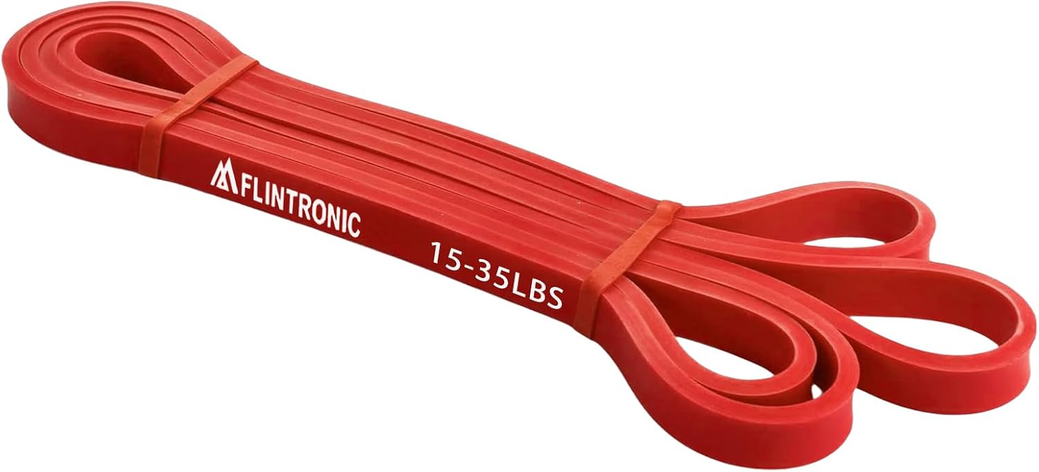 flintronic Widerstandsbänder Set, Widerstandsbänder in verschiedenen Stärken, Fitnessband, Gymnastikband zum Muskelaufbau, Fitnessbänder für Klimmzugtraining, Krafttraining, Yoga – Bild 6