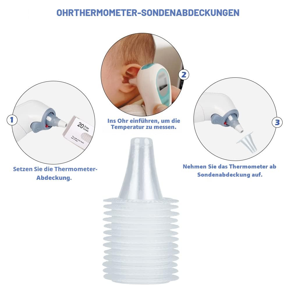Ersatz-Schutzkappen für alle Braun ThermoScan-Ohrthermometermodelle – Bild 3