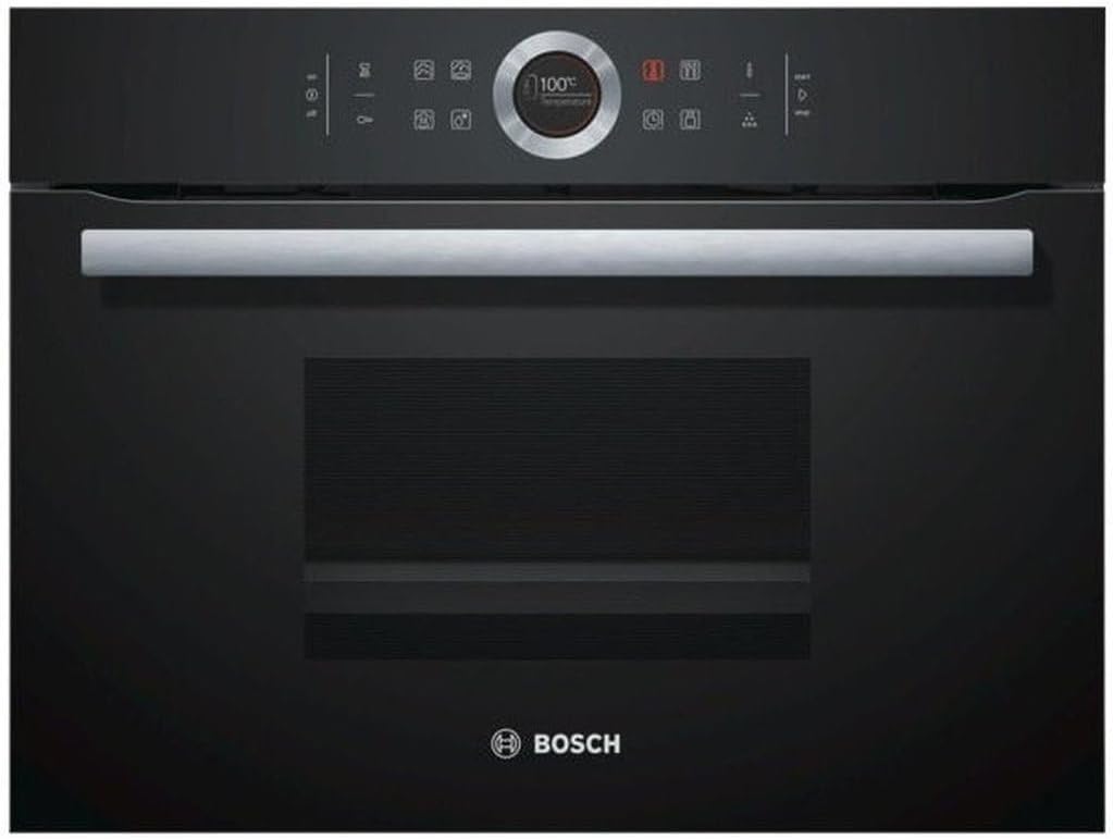 Bosch CDG634AB0 Serie 8 Dampfgarer, 45 x 60 cm, 1,3 l Wassertank, AutoPilot 20 20 Automatikprogramme, TFT-Touch-Display, intuitiver Bedienring, SoftClose und SoftOpen, Leerstandsanzeige Wassertank