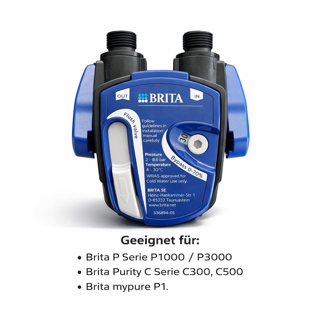 Brita P1000 Untertisch-Wasserfilter-Komplettset | Mit Filterkopf, Schläuchen und Eckventiladapter | Schützt Kaffeemaschine und Wasserkocher vor Kalk | Für weicheres, besser schmeckendes Trinkwasser – Bild 7