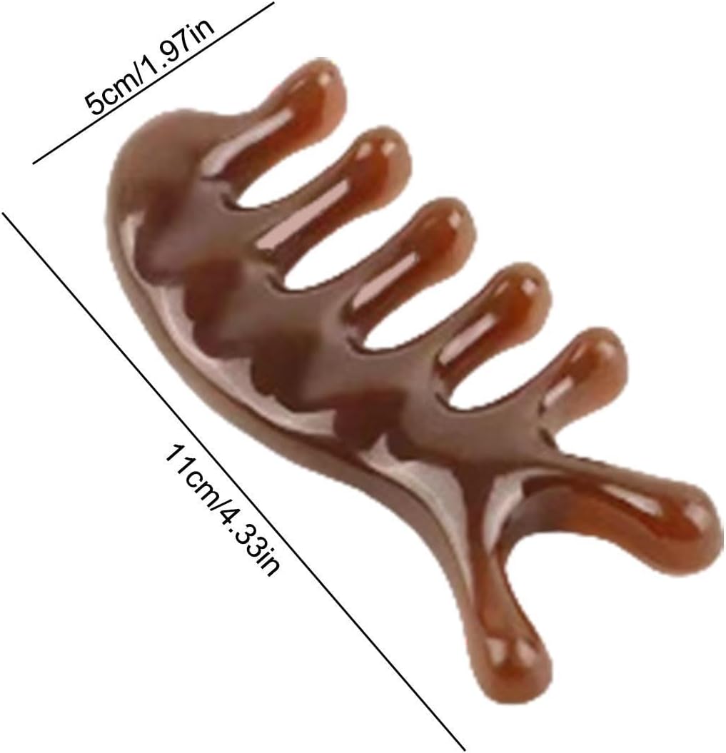 Kopfhaut-Massagekamm – 17 cm Kopf-Hals-Körper-Entspannungsgerät, tragbares Gesichtsmassage-Schabergerät, Muskelentlastungsmassagegerät – Bild 6