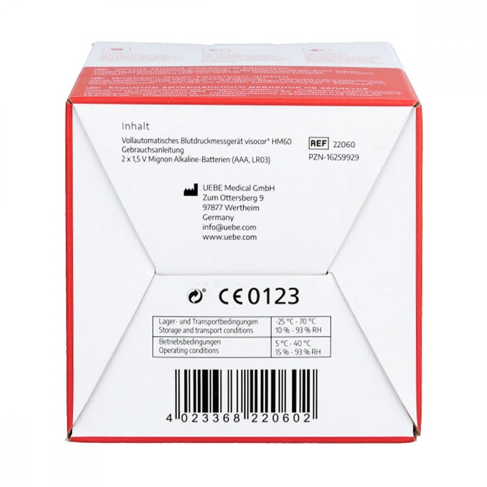 Visocor 22060 Hm60 Blutdruckmessgerät Handgelenk, einfache, präzise und sichere Blutdruckmessung, 1 Stück – Bild 6