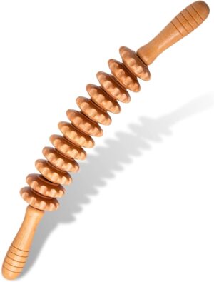 Faszienrolle Holz-Massagerolle mit ...