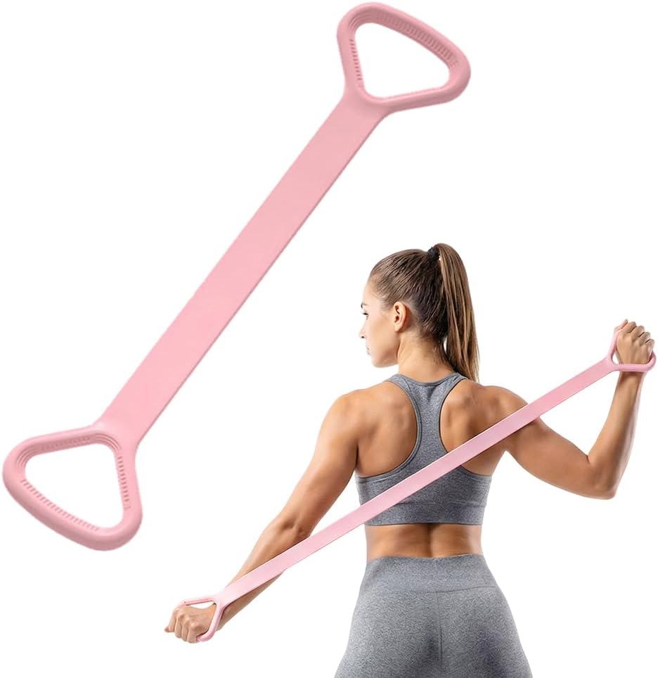 Fitnessbänder mit Griffen, Trainingsbänder, 35–85 lbs Bänder, Krafttraining, elastisches Band, Gymnastikband, Widerstandsbänder für Muskelaufbau, Yoga, Pilates