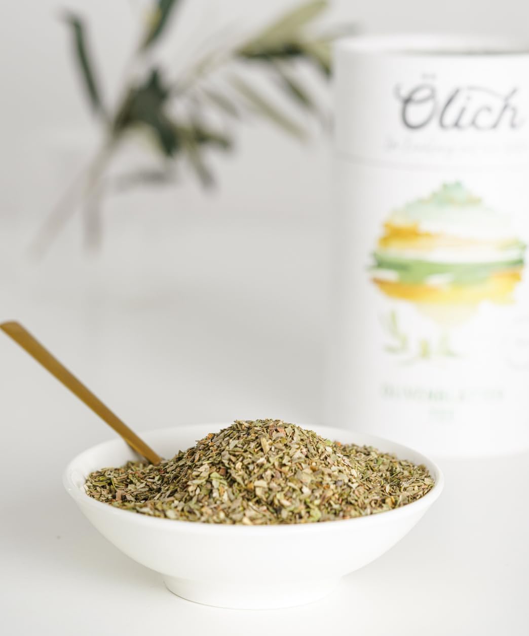 Ölisch Premium Olivenblättertee I Olivenblättertee ohne Koffein, reich an Antioxidantien I Olivenblätter aus eigenem Anbau, mildes Aroma, 180 g – Bild 3