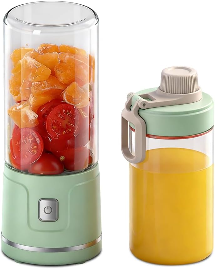 Tragbarer Mixer Smoothie Maker To Go, SGZIOO 450 ml tragbarer Mixer, 38 Klingen, kleiner Mixer für Shakes und Smoothie, wiederaufladbarer Mini-Standmixer Sport, Reisen, Outdoor – Bild 9