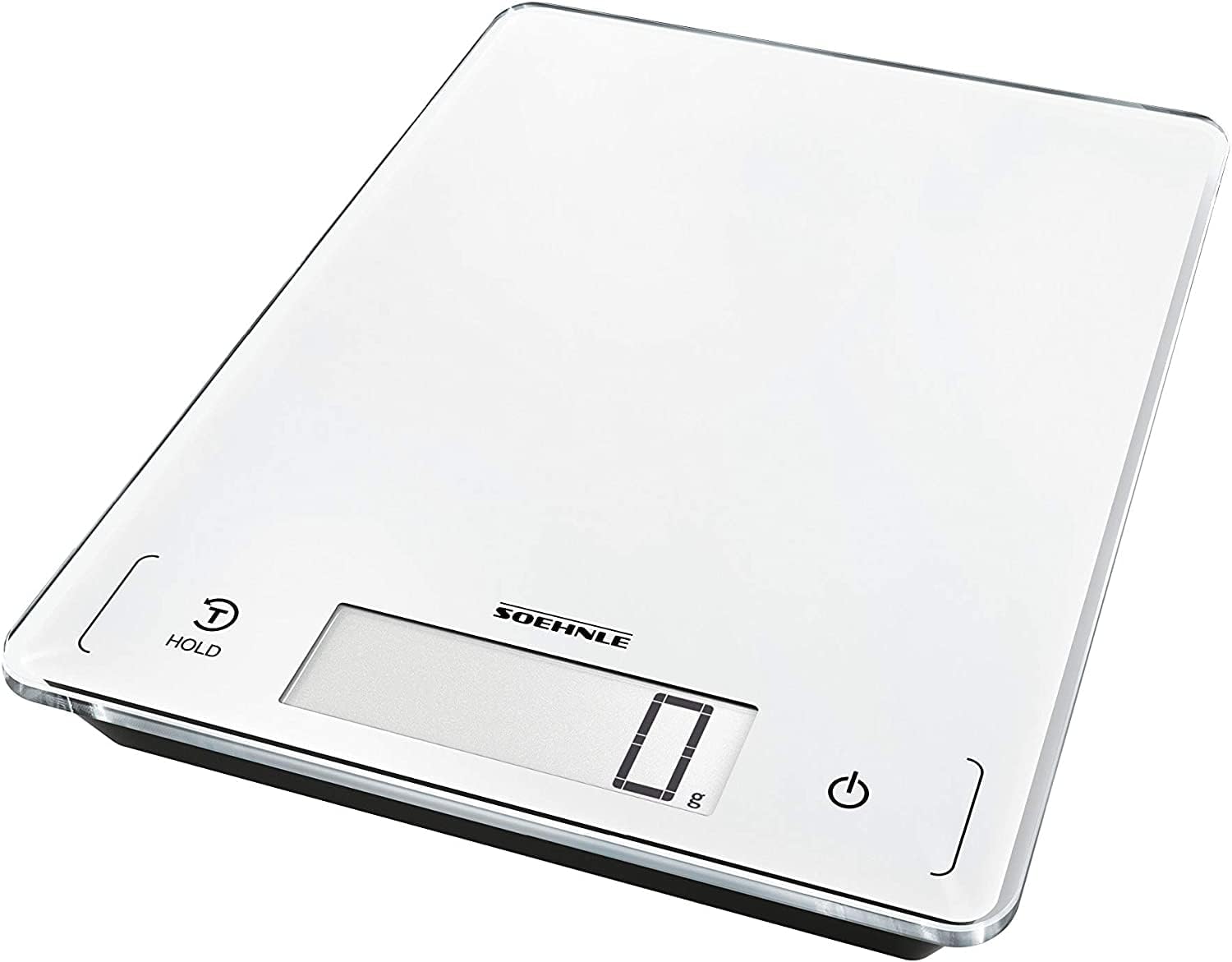 Soehnle Page Professional Digitalwaage für max. 15 kg digitale Küchenwaage mit großer Wiegefläche und Tarafunktion, praktische Haushaltswaage mit Hold-Funktion