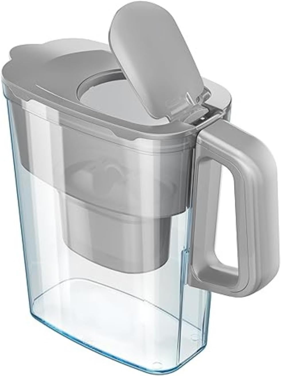 AQUAPHOR Kompakter Wasserfilterkrug mit 1 Maxfor+ Kartusche, 2,4 l, Grau, ideal für die Kühlschranktür und kleine Küchen – Bild 3