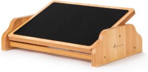 StrongTek Fußstütze aus Holz unte...