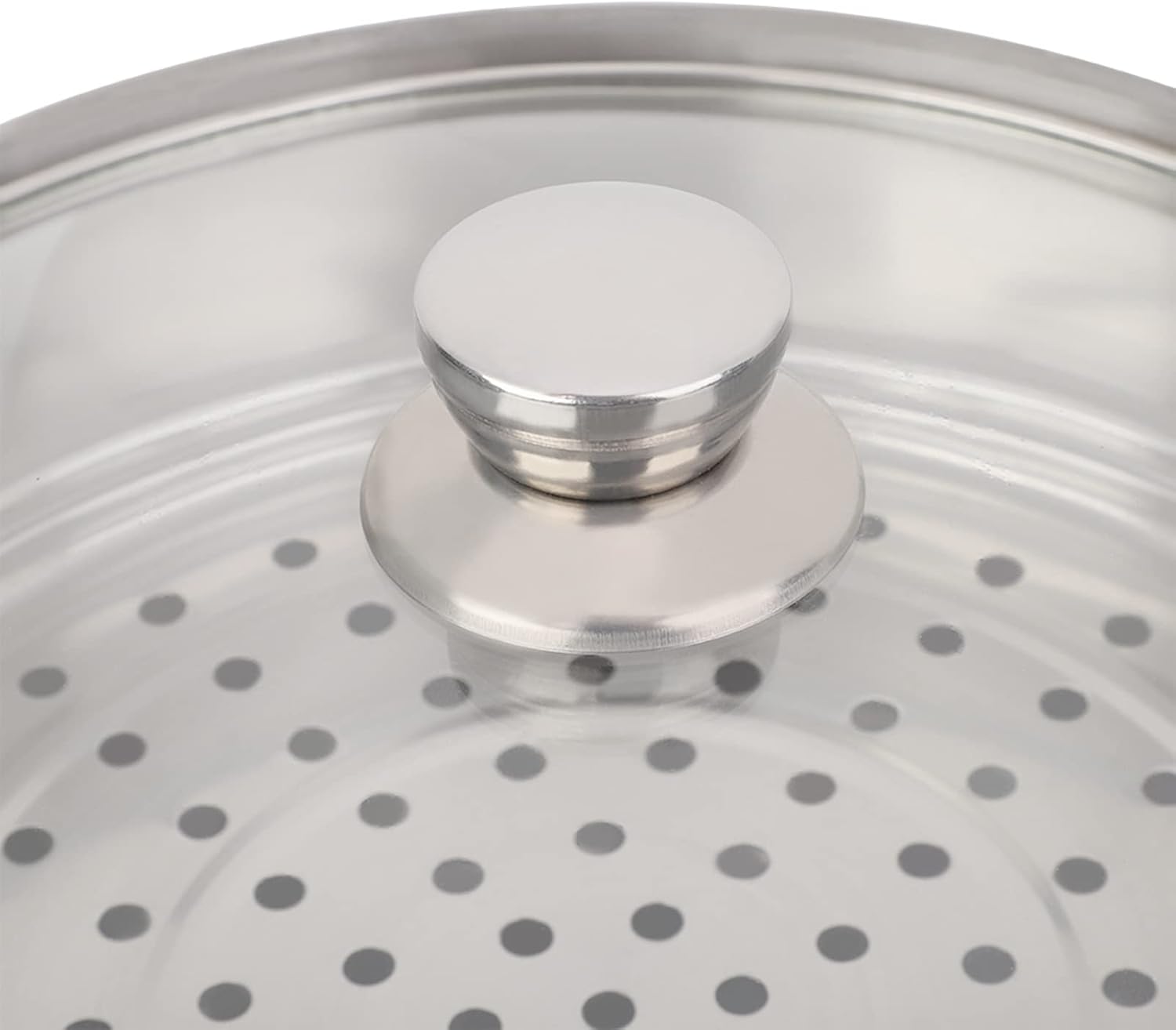 Dampfgarer-Set, Edelstahl-Kochgeschirr, 27 cm/11 Zoll, 2-lagiger Dampfgarer, Doppelkocher, Suppendampfgarer, poröses Design, Fleisch-Gemüse-Dampfgarer für die Heimküche, 27 x 27 x 19,5 cm – Bild 8