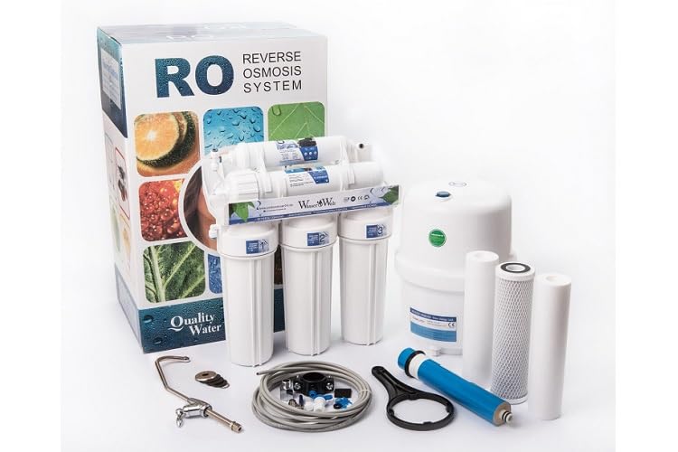 5-stufige Umkehrosmose RO5: Wasserfilter mit Tank und Membran