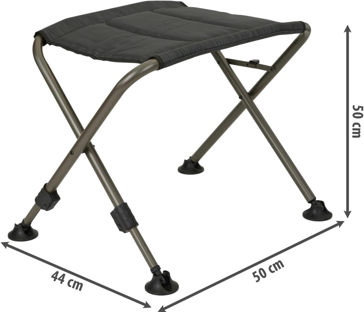 BERGER Slimline Beinstütze, Klapphocker, Camping-Fußhocker, Outdoor, belastbar bis 100 kg, Campinghocker, Campingstuhl, Fußstütze, klappbar, leicht und stabil, als Hocker oder Fußstütze – Bild 3