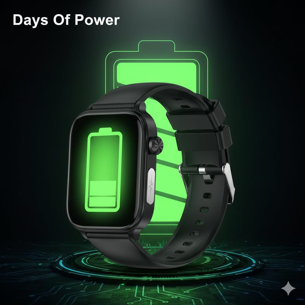 Gesundheitsuhr mit EKG- und Blutdruckmessung 1,96 Zoll HD Smartwatch Herren Damen Fitnessuhr mit SpO2 Temperatur Schlaftracking Bluetooth Telefonie 100+ Sportmodi IP68 Wasserdicht für – Bild 5