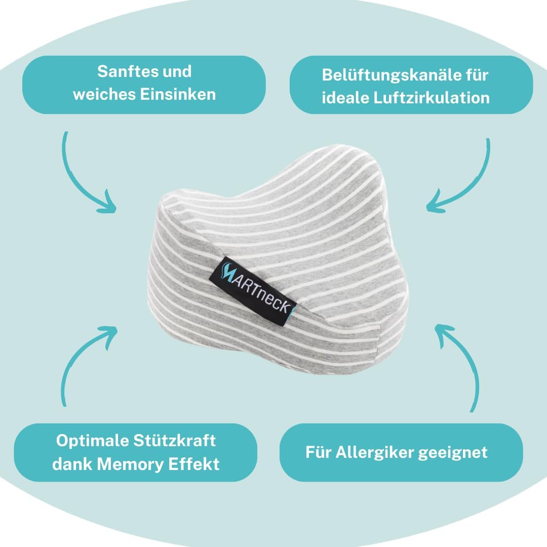 Kniekissen (das Original von Orthopäden entworfen – orthopädisches Kissen für Seitenschläfer, zur Entlastung von Rücken, Hüften, Knien, ideal für die Schwangerschaft – Bild 5