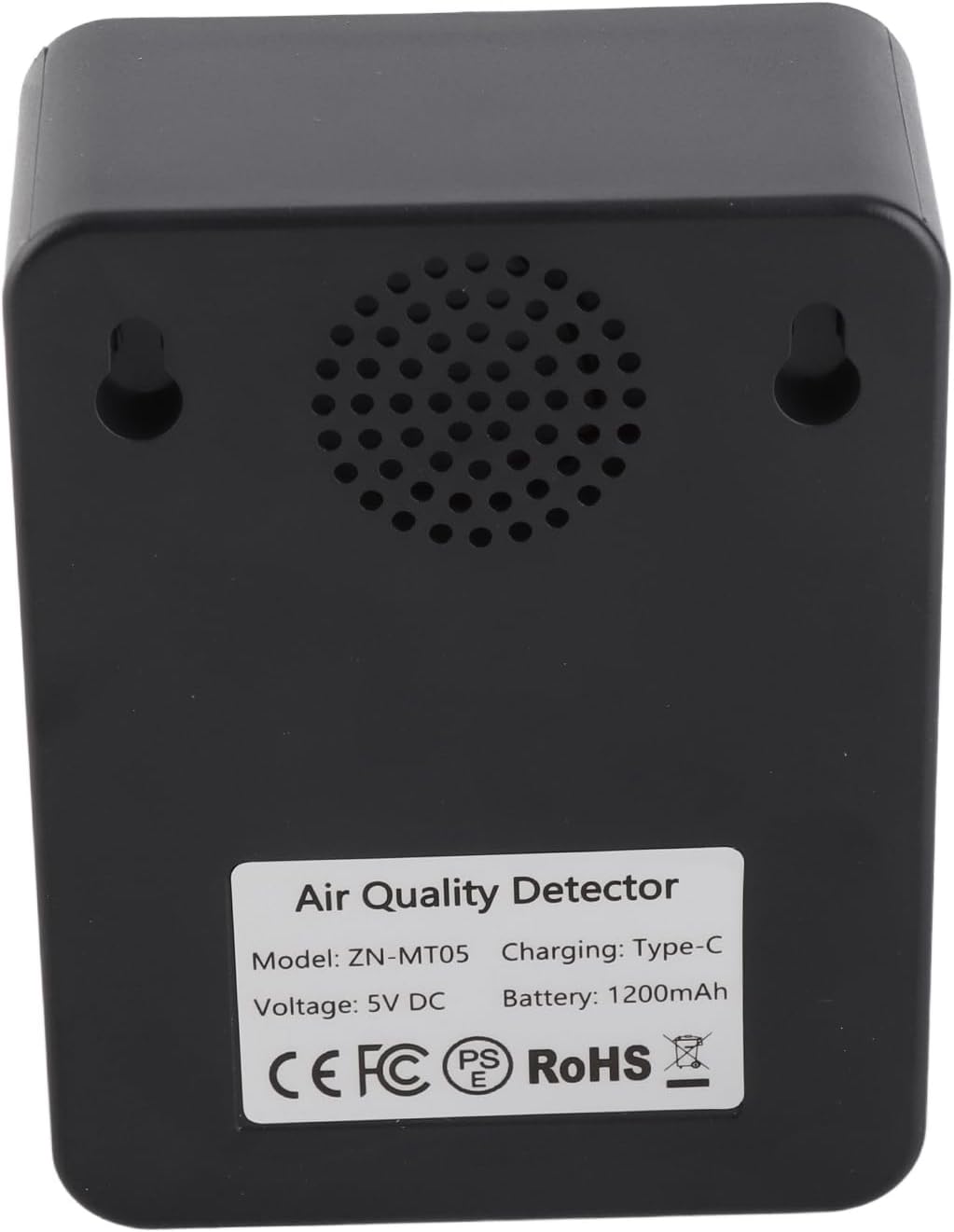 CO2-Detektor ABS CO2-Detektor, Schwarz CO2-Kohlendioxid-Detektor LCD TVOC HCHO Temperatur Luftfeuchtigkeit Luftqualitätsmonitor Messgerät Thermometer Hygrometer für Zuhause – Bild 9