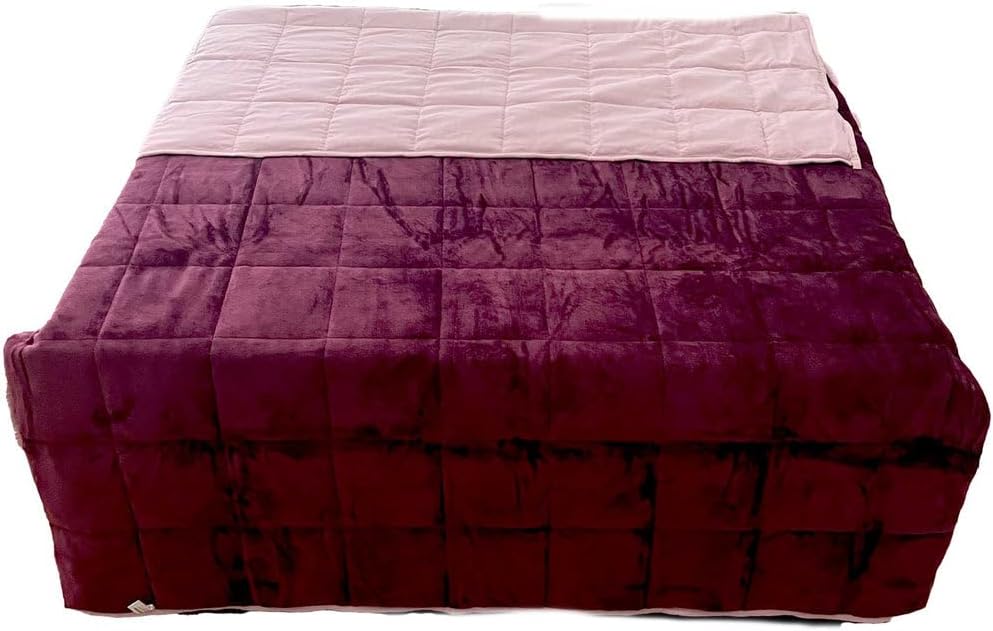 Gewichtsdecke 135 x 200 cm 6 kg Therapiedecke Entspannungsdecke Beere