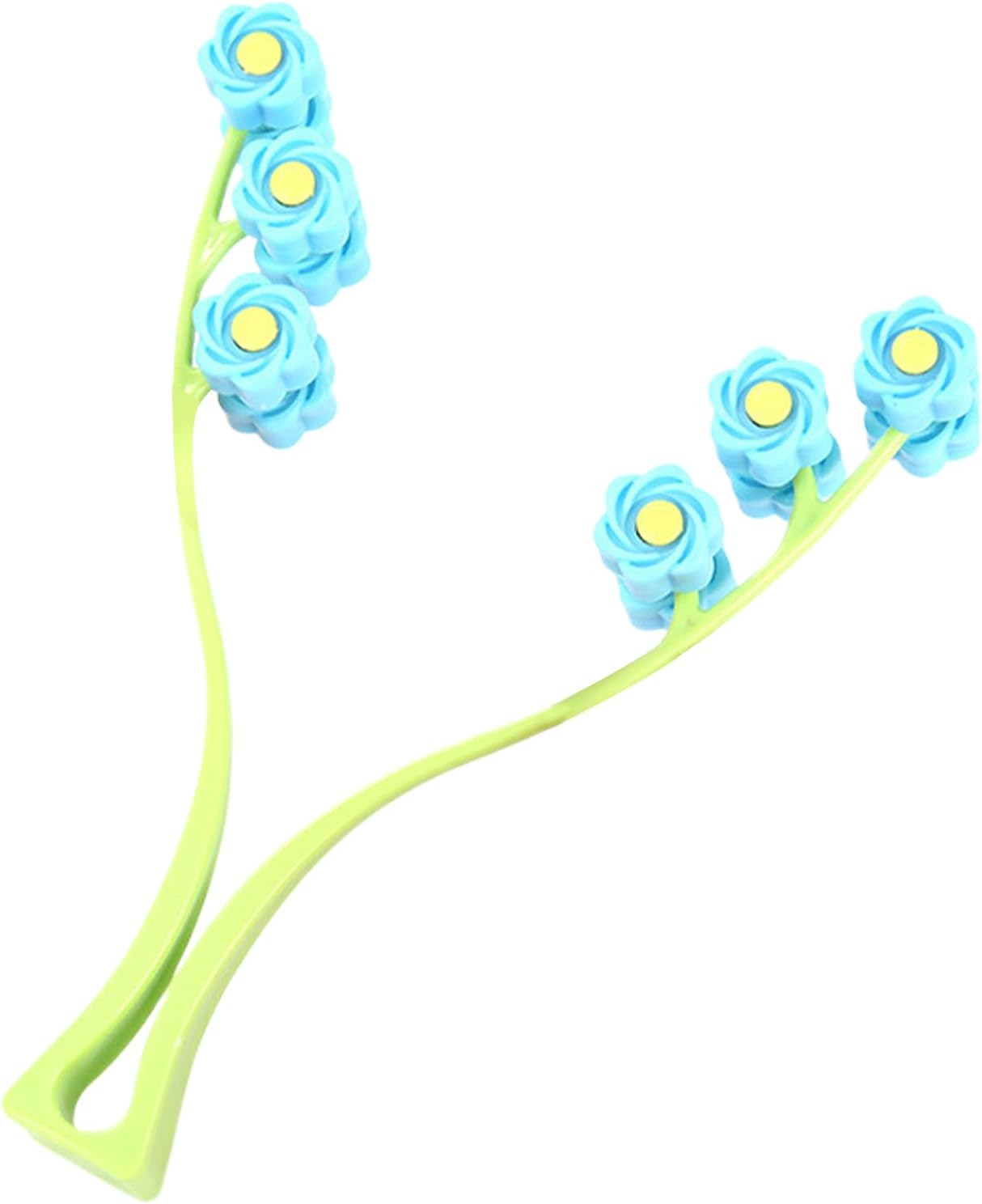 Gesichtsrollenmassagegerät, Gesichtsmassagegerät – Handmassagegerät in Y-Form, manuelles Entspannungsgerät, tragbare 3D-Blumenrolle für die Pflege der Haut