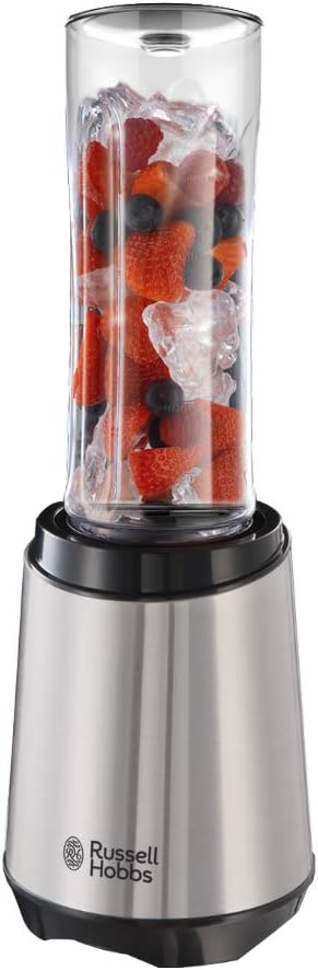 Russell Hobbs 23470-56 Mix&Go Steel Mixer/Standmixer, Smoothie Maker (300 Watt), Edelstahl, inklusive 2 Trinkflaschen, 600 ml – Bild 6