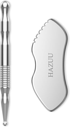 Edelstahl-Gua-Sha-Werkzeug und Akup...
