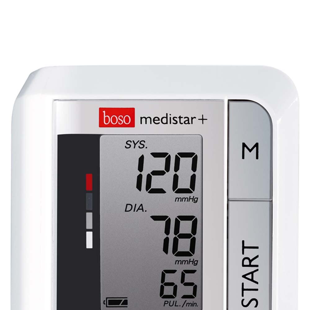 Boso Medistar+ Blutdruckmessgerät-Manschette mit Speicher für 90 Messungen, extragroßem Display und Arrhythmie-Erkennung – inkl. Handgelenksmanschette, 13,5–21,5 cm – Bild 6