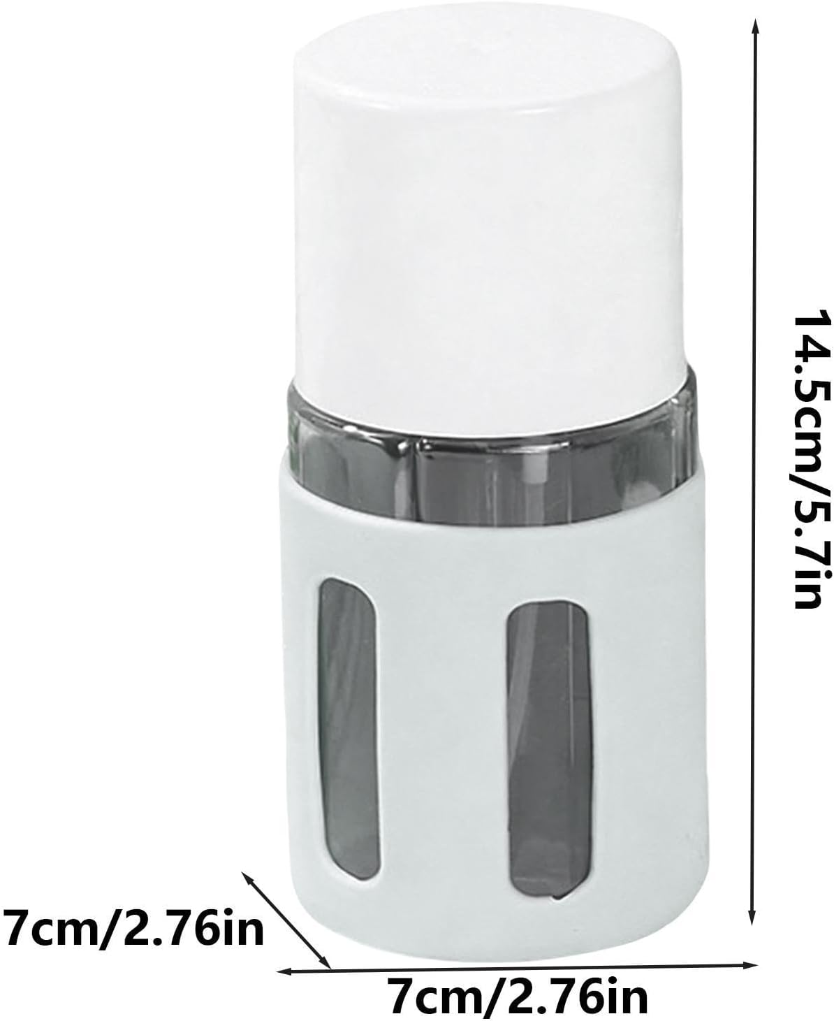 Flaschen für Toilettenartikel, 4-in-1, tragbar, wiederaufladbar, mit Zerstäuber, nachfüllbare Flaschen für persönliche Hygieneprodukte, für Camping, Outdoor, Reisen, Urlaub, Ho – Bild 5