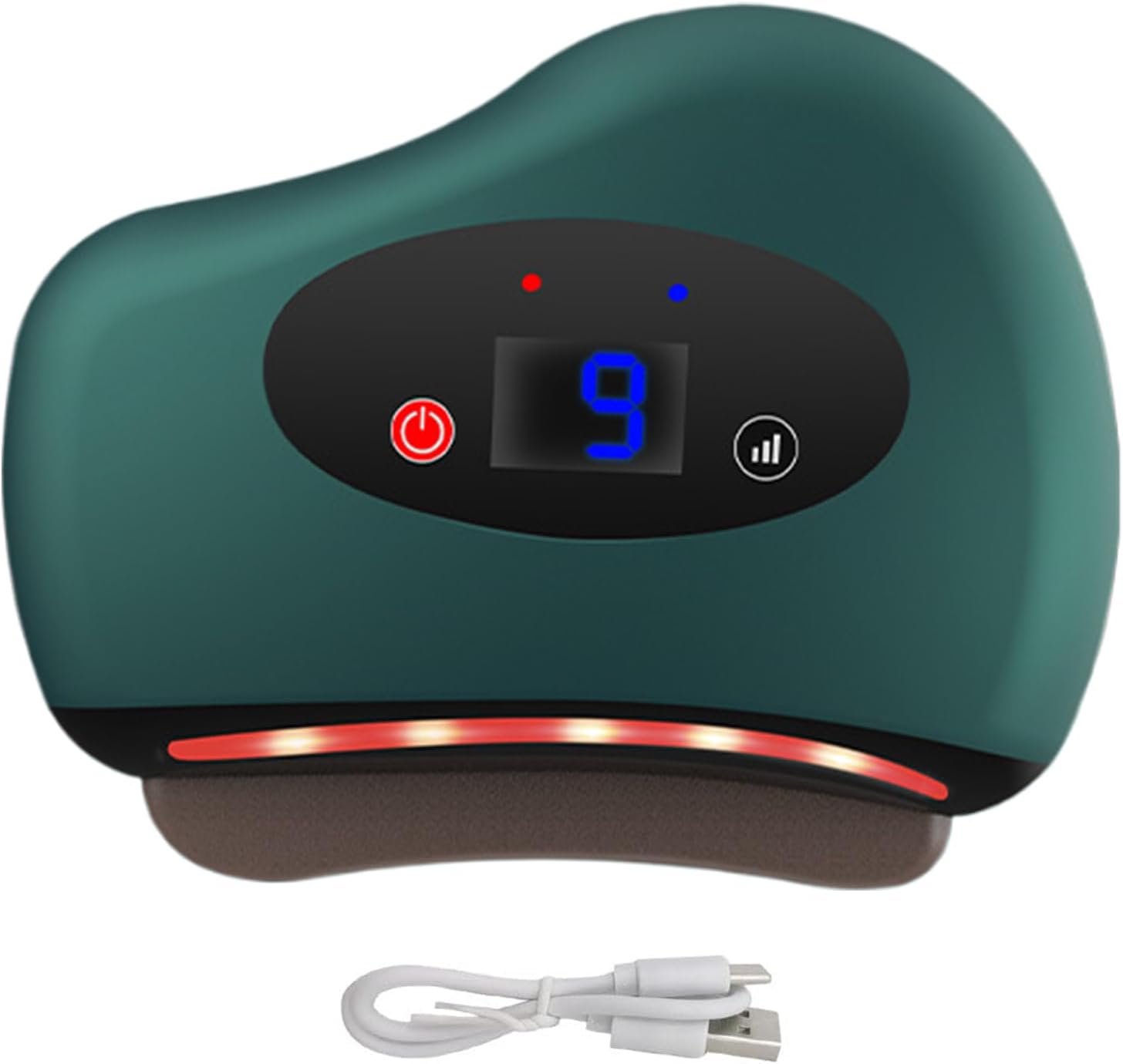 Beheizter Muskelschaber – Elektrisches Entspannungsgerät für den Körper, Triggerpunkt-Massagegerät, tragbare Erholungshilfe, glatte Konturoberfläche mit einstellbarer Wärmevibration | Geeignet für das