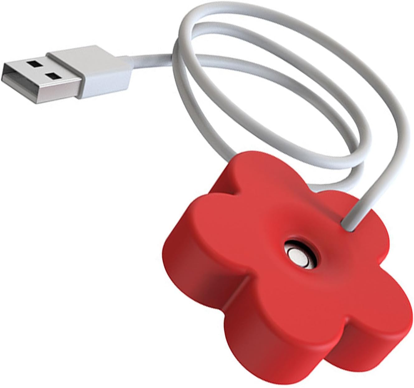 Tnfeeon Mini-Luftbefeuchter, USB, tragbar, Ultraschall-Zerstäuber, Luftbefeuchter, 8-Stunden-Timer für Schlafzimmer und Büros (rot) – Bild 4