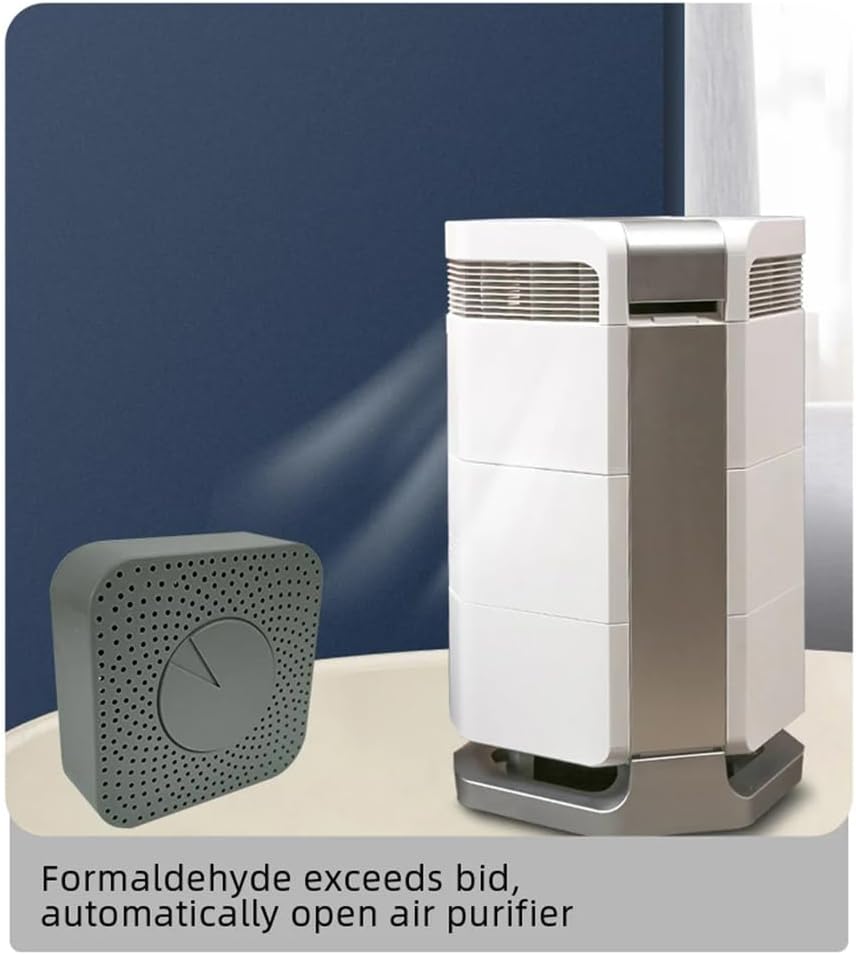 Tuya ZigBee Intelligenter Luftqualitätsmonitor 5-in-1 Air Housekeeper HCHO/CO2/VOC/Temperatur/Feuchtigkeitsdetektor Unterstützt Fern-App-Steuerung Alarmfunktion Kompatibel mit Home für – Bild 6