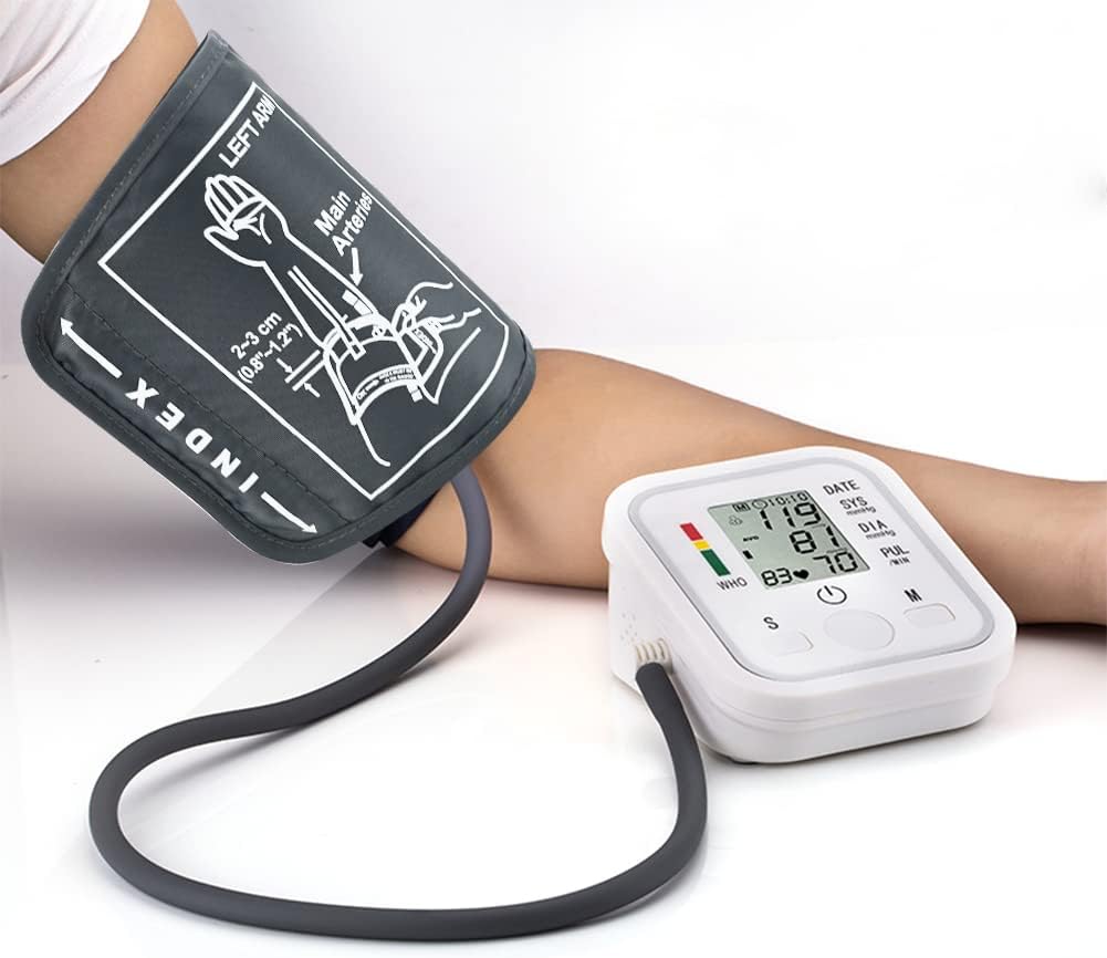 Blutdruckmanschette, 22–52 cm, extra große Manschette für Blutdruckmessgerät mit 4 Stück extra Gelenken, tragbare Blutdruckmessgeräte für Erwachsene, Senioren, ältere Menschen (grau) – Bild 3