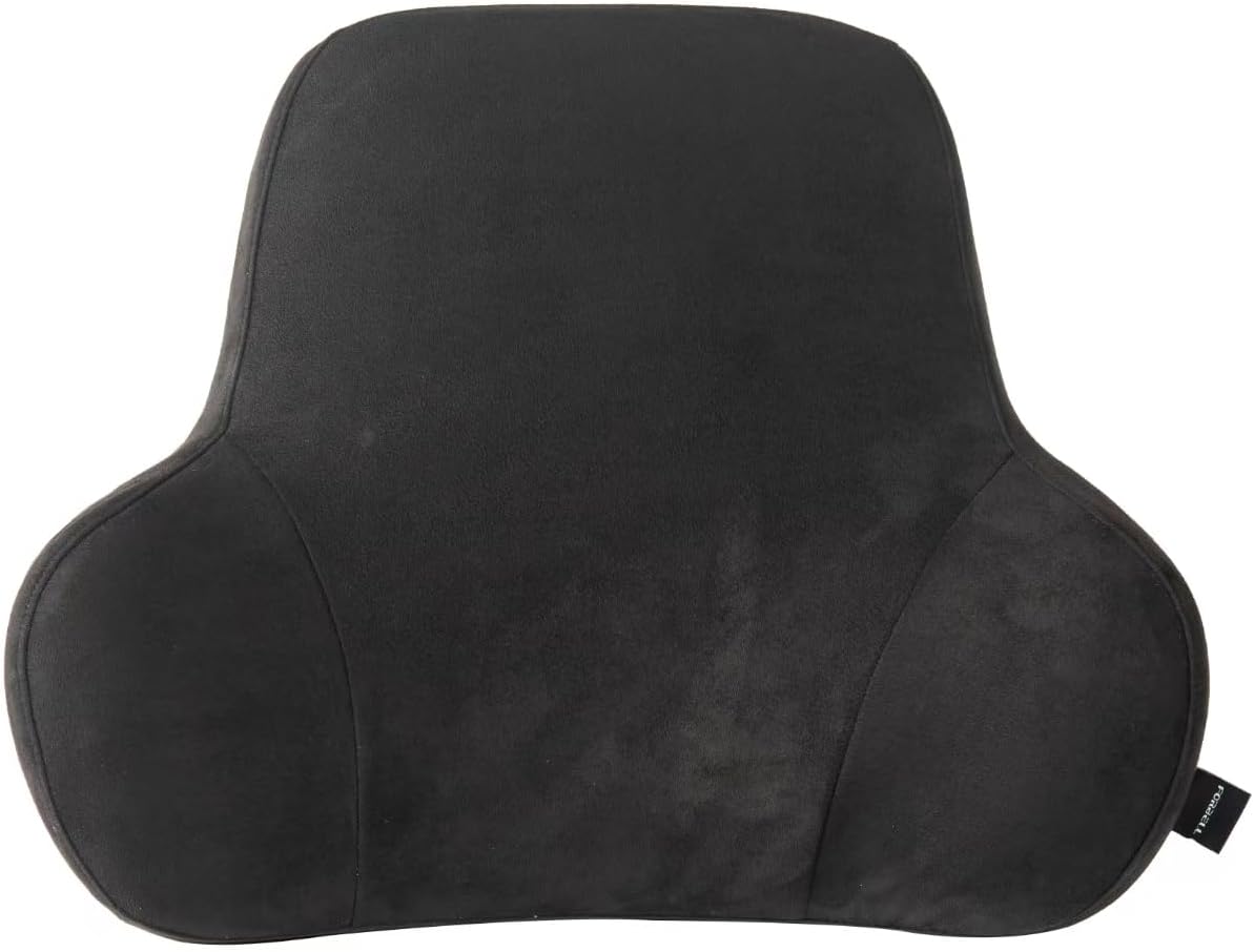 Lendenwirbelstütze Auto-Lendenkissen aus Memory-Schaum mit abnehmbarem Wildlederbezug – Ergonomisches Rückenkissen für Auto & Büro (Schwarz) – Bild 6