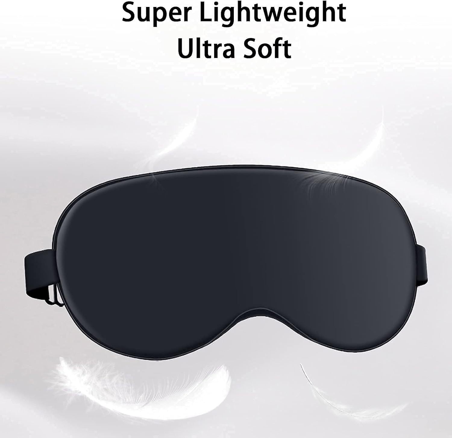 Schlafmaske aus Seide, Augenmaske, 2 Stück, 100 % hautfreundliche Schlafmaske aus Seide für Damen und Herren mit verstellbarem Gummiband und Ohrstöpseln, Nachtmaske, ideal zum Schlafen zu Hause und auf Reisen – Bild 5
