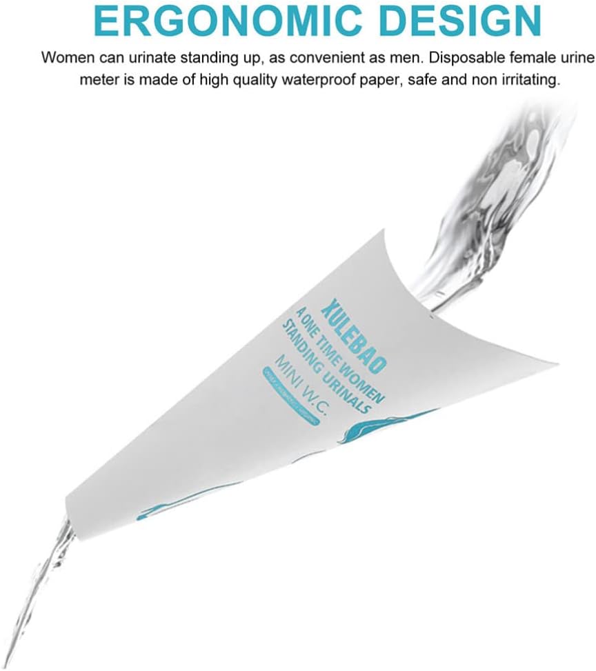 EXCEART 30 Stück tragbarer Urintrichter für Damen, Einweg-Urinal für Outdoor-Aktivitäten, Camping und Reisen, leichte und praktische Damen-Accessoires – Bild 3
