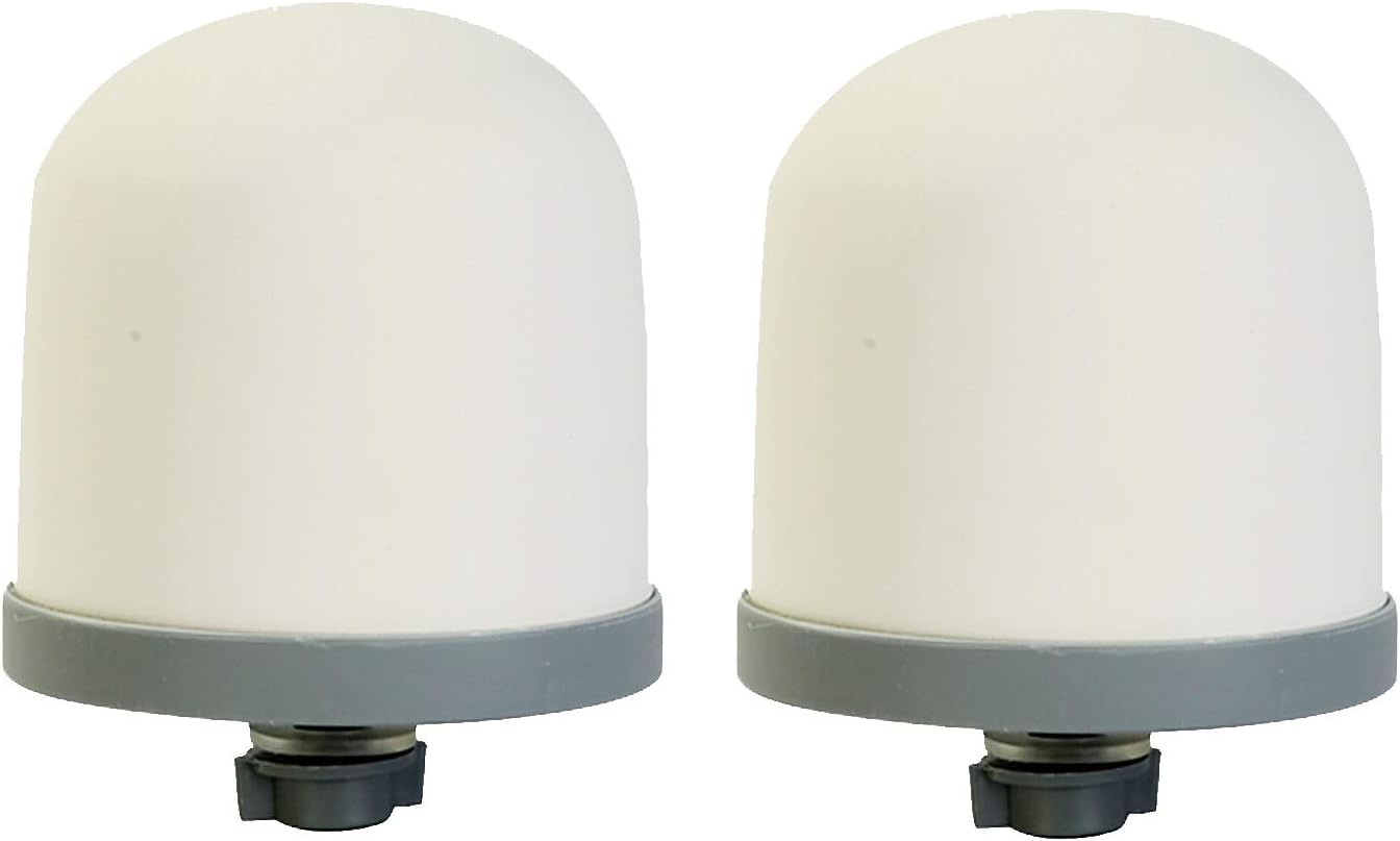 HUINING Keramikkuppel-Wasserfilter, Ersatzfilter für Wasservorfiltereinheit, Filtermedien-Ersatz 0,15 bis 0,5 Mikron für Haushalts-Wassereimer, Filtersystem, Wasserkrug (4 Stück) – Bild 4