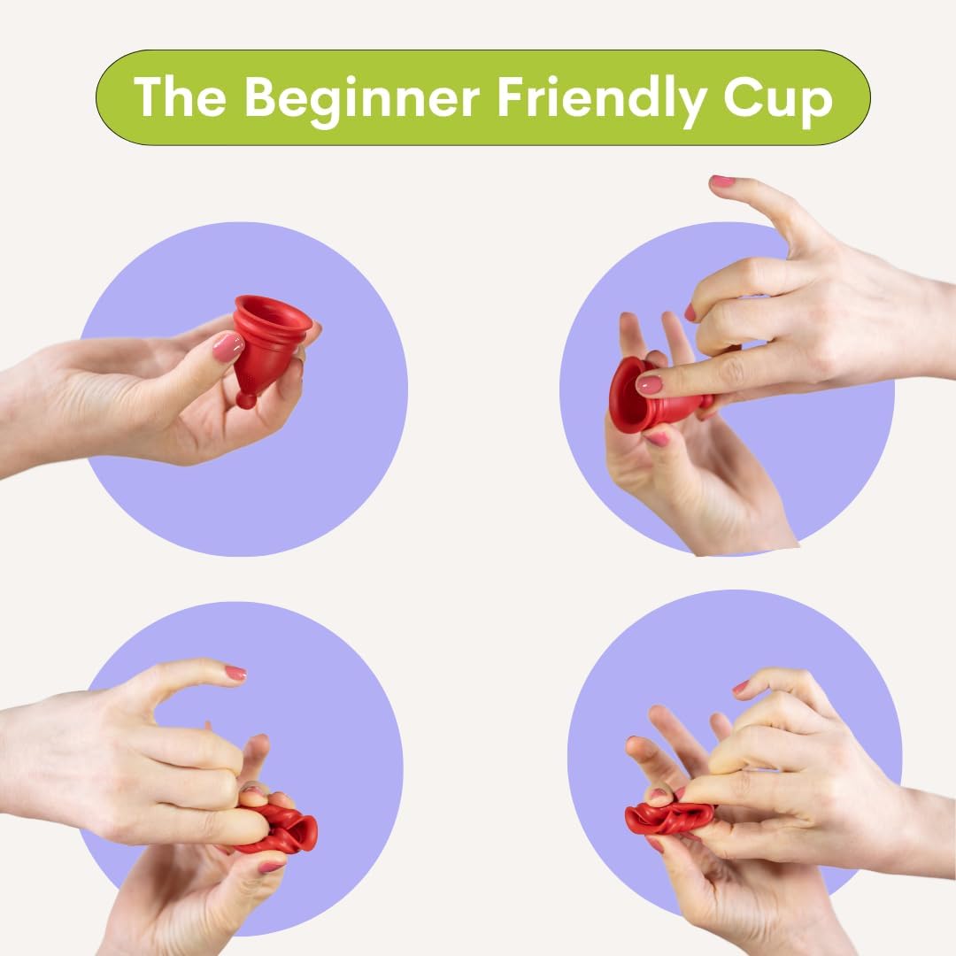 Bfree Menstruationstasse – wiederverwendbare Menstruationstasse, auslaufsicher, umweltfreundlich, Tampon/Pad, alternatives Damenhygieneprodukt für die Menstruation, Teenager, Frauen – Bild 3