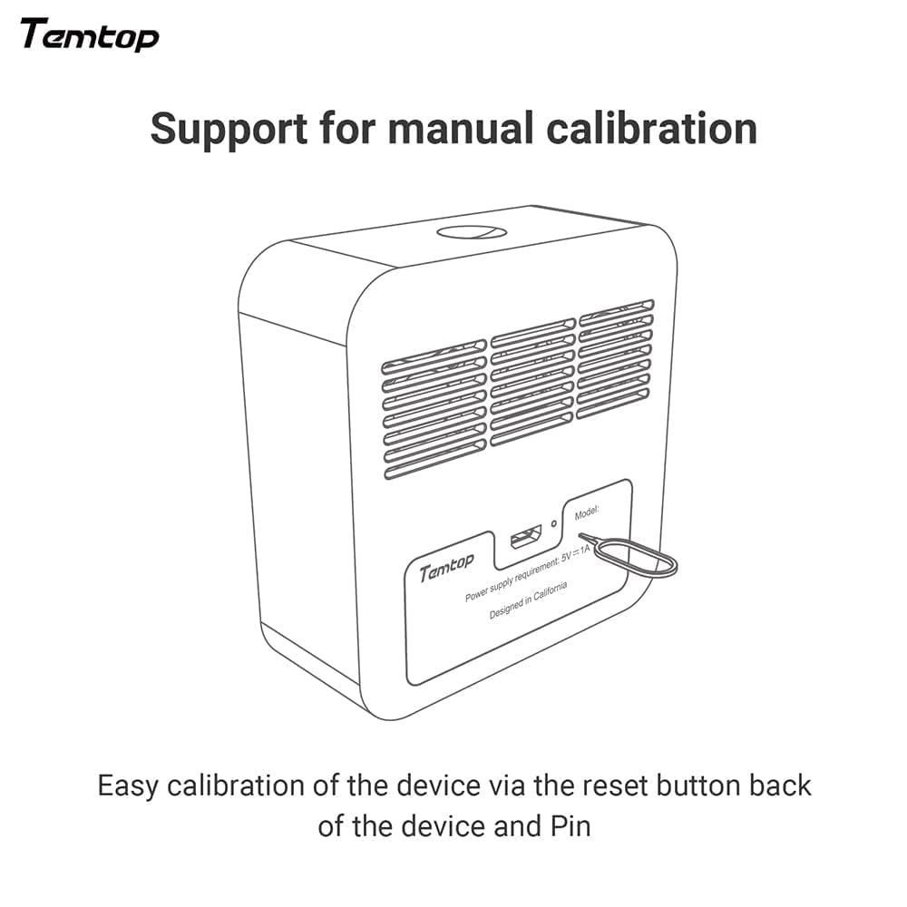 Temtop M10 Luftqualitätsmonitor für PM2,5 HCHO TVOC AQI, professioneller elektrochemischer Sensordetektor, Tester, Echtzeitanzeige/wiederaufladbarer Akku, 3 Jahre Garantie – Bild 6
