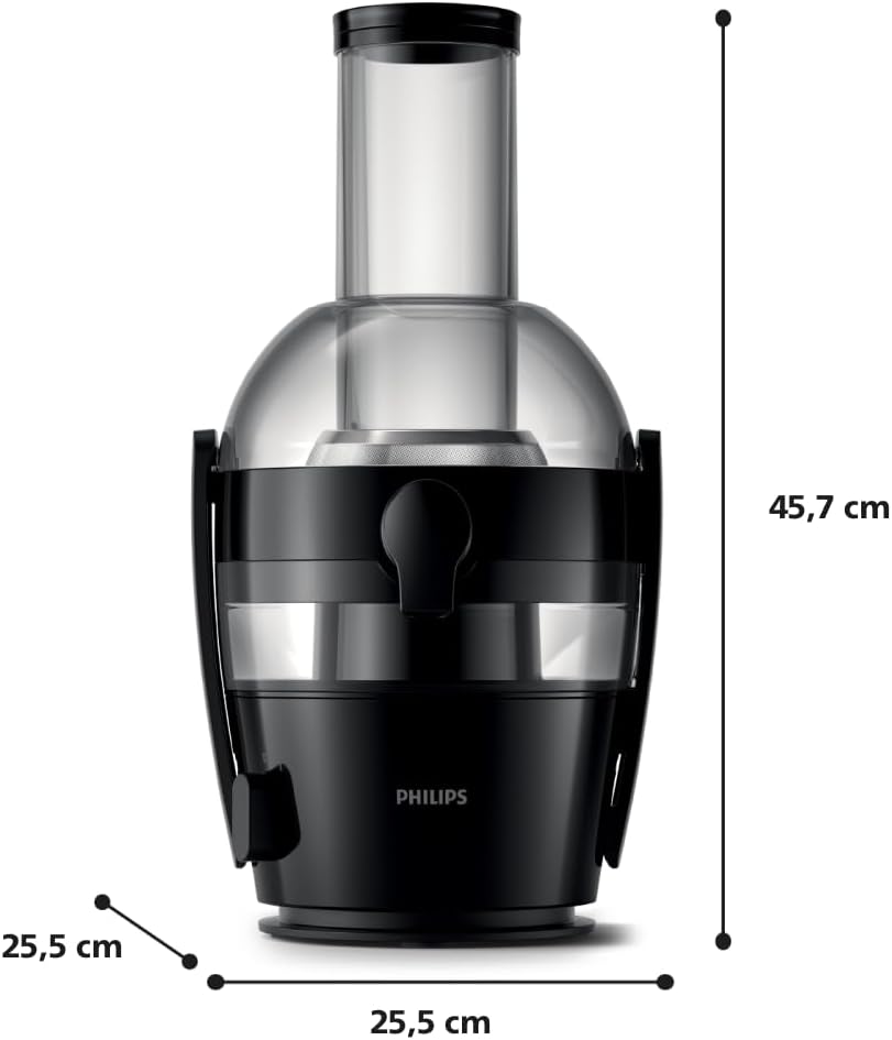 Philips HR1856/70 Entsafter (800 W, 2 Liter Fassungsvermögen, QuickClean-Technologie, inklusive Saftbehälter) – Bild 7