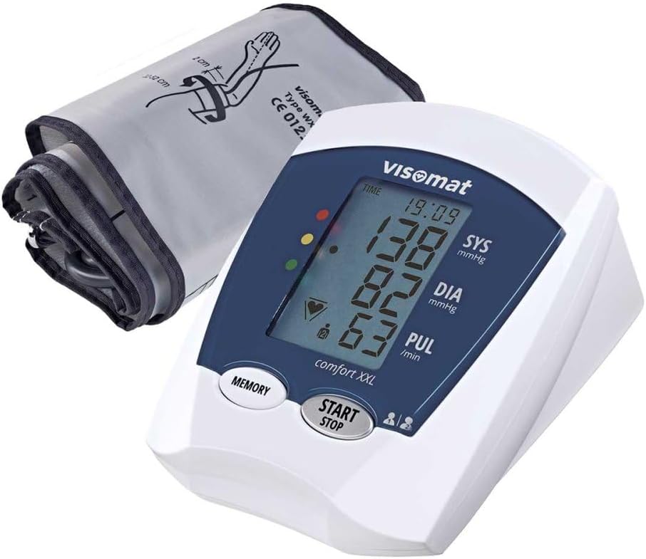 Visomat 24076 Comfort Xxl Blutdruckmessgerät Oberarm große Manschette bis 52 cm Armumfang 800 g – Bild 3