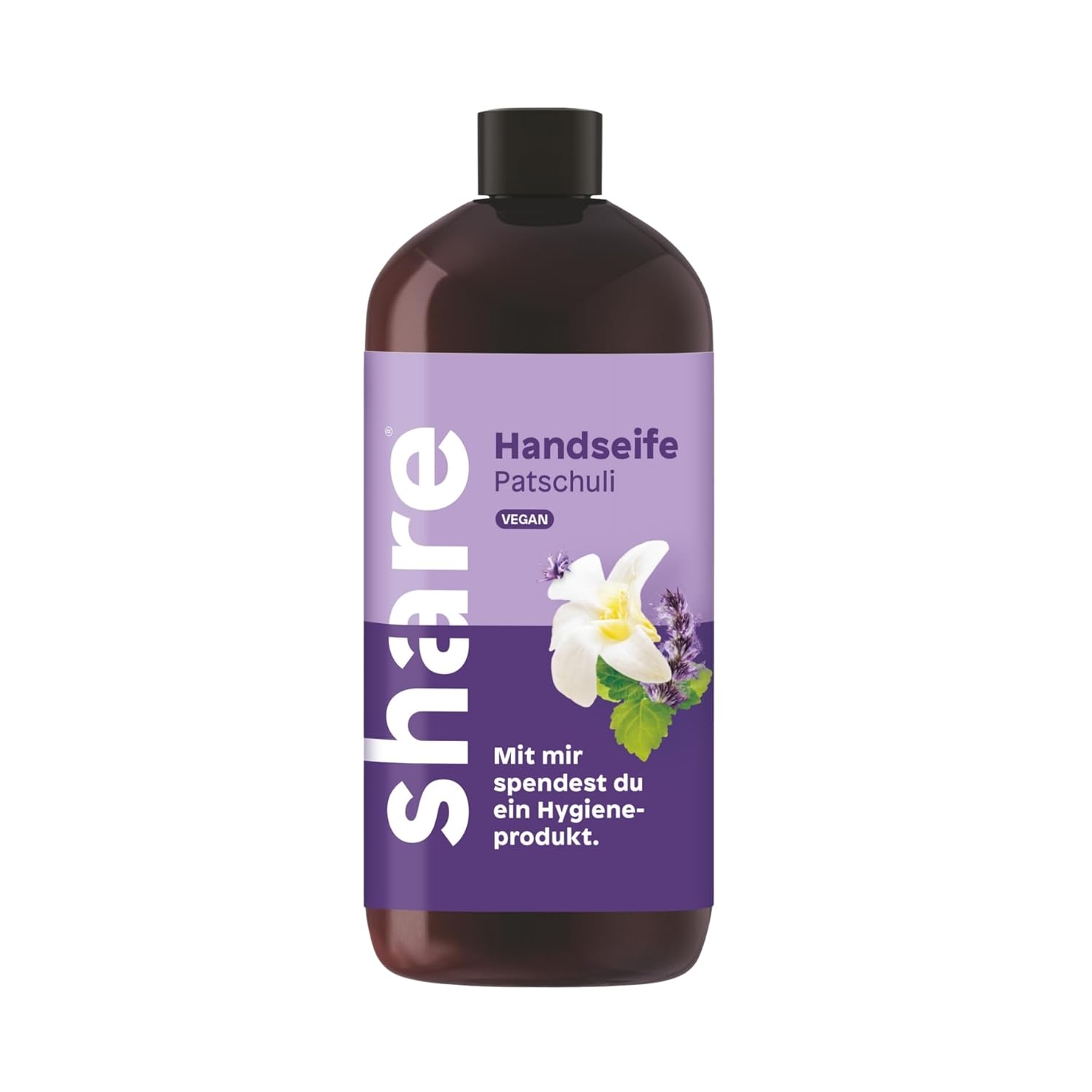 share Patchouli Flüssigseife Nachfüllpack – Sanfte Reinigung & frischer Duft ohne Mikroplastik – Handseife Nachfüllflaschen (6 x 500 ml), pH-neutrale vegane Seife, Spender für Hygieneartikel – Bild 6