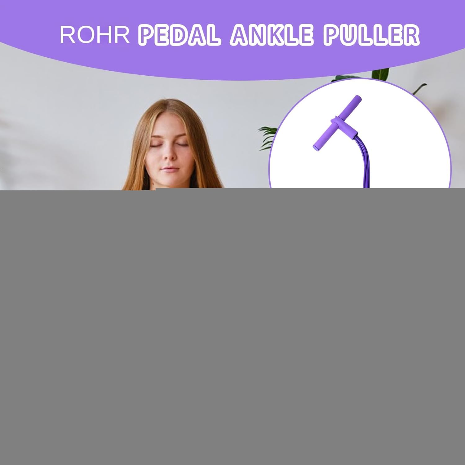 Fitnessbänder mit Widerstand | Fitness-Widerstandsband | 4-Röhren-Pedal und Knöchelzug-Widerstandsband | 4 Trainingsbänder mit Fußpedal und Zugseil | Sit-up-Trainingsgerät für Frauen und Anfänger – Bild 9