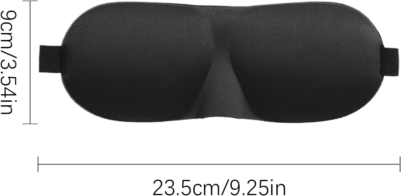 Schlafmaske – 3D-Maske gegen Licht | Atmungsaktive Augenabdeckung für Reisen, Flugzeug, Meditation, Spa, Ruheraum – Bild 5