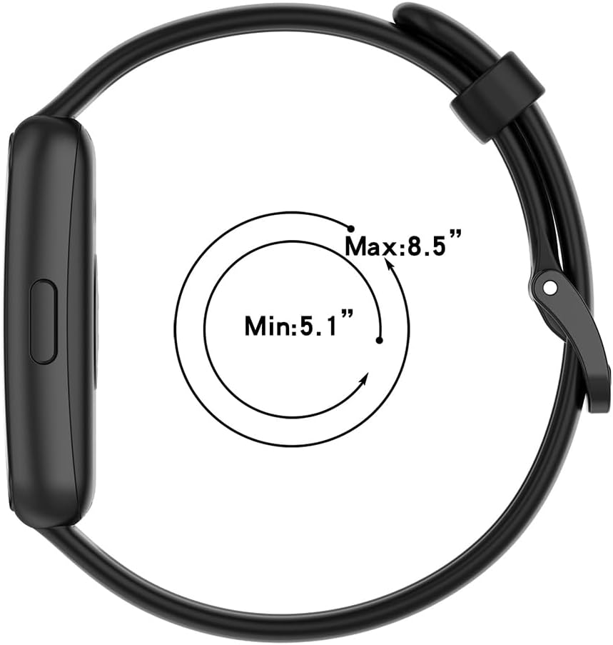 Silikonarmband für Honor Band 5 / Band 4, Sportuhrenarmband, wasserdicht, langlebig, Rock Blue – Bild 5
