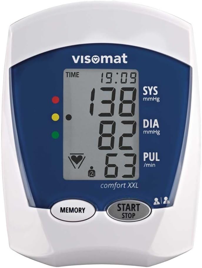 Visomat 24076 Comfort Xxl Blutdruckmessgerät Oberarm große Manschette bis 52 cm Armumfang 800 g – Bild 4
