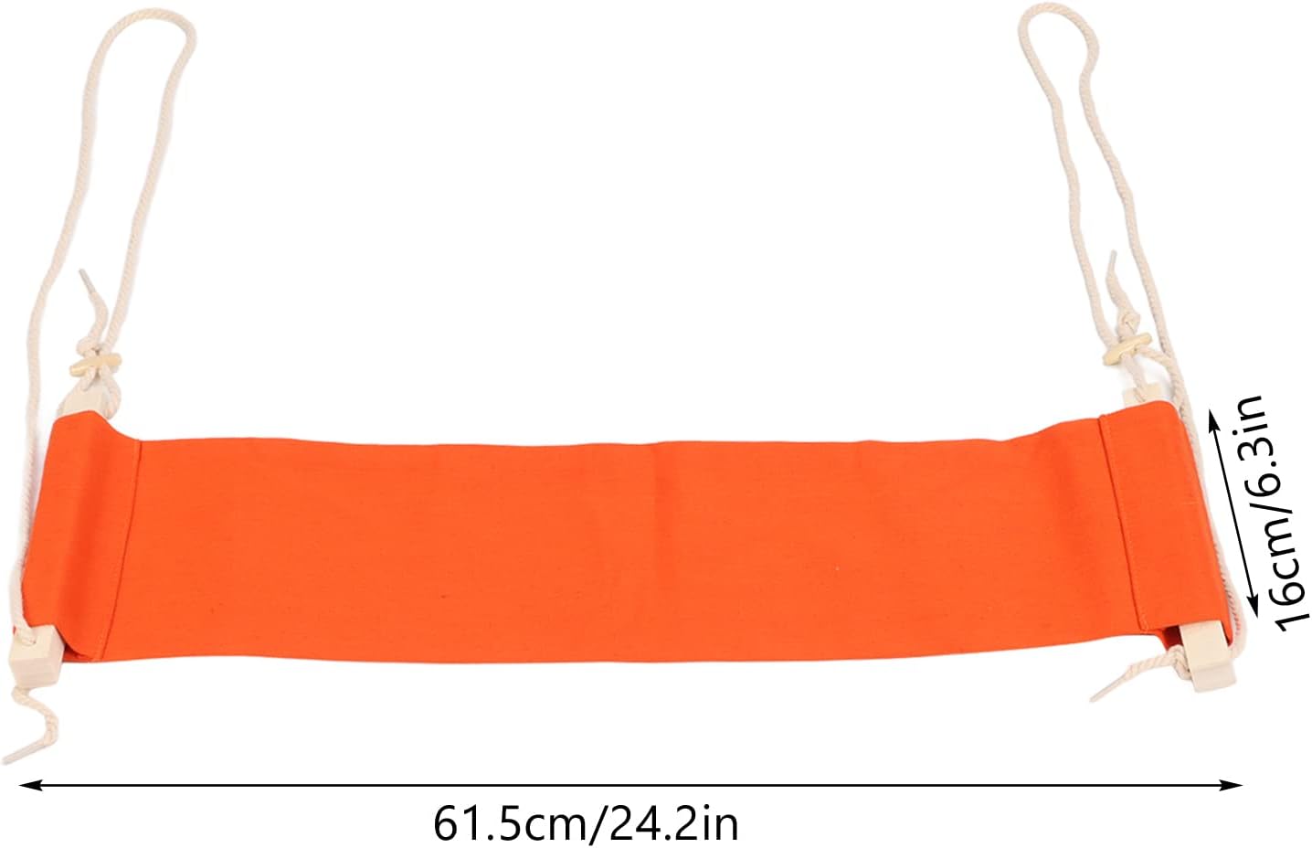 Fußhängematte unter dem Schreibtisch, verstellbare Büro-Fußstütze, Atemmassage-Fußmatte, tragbar und sofort einbaufertig, bequeme Fußstütze mit Schaukel für Heim- und Büroarbeit (Orange) – Bild 3