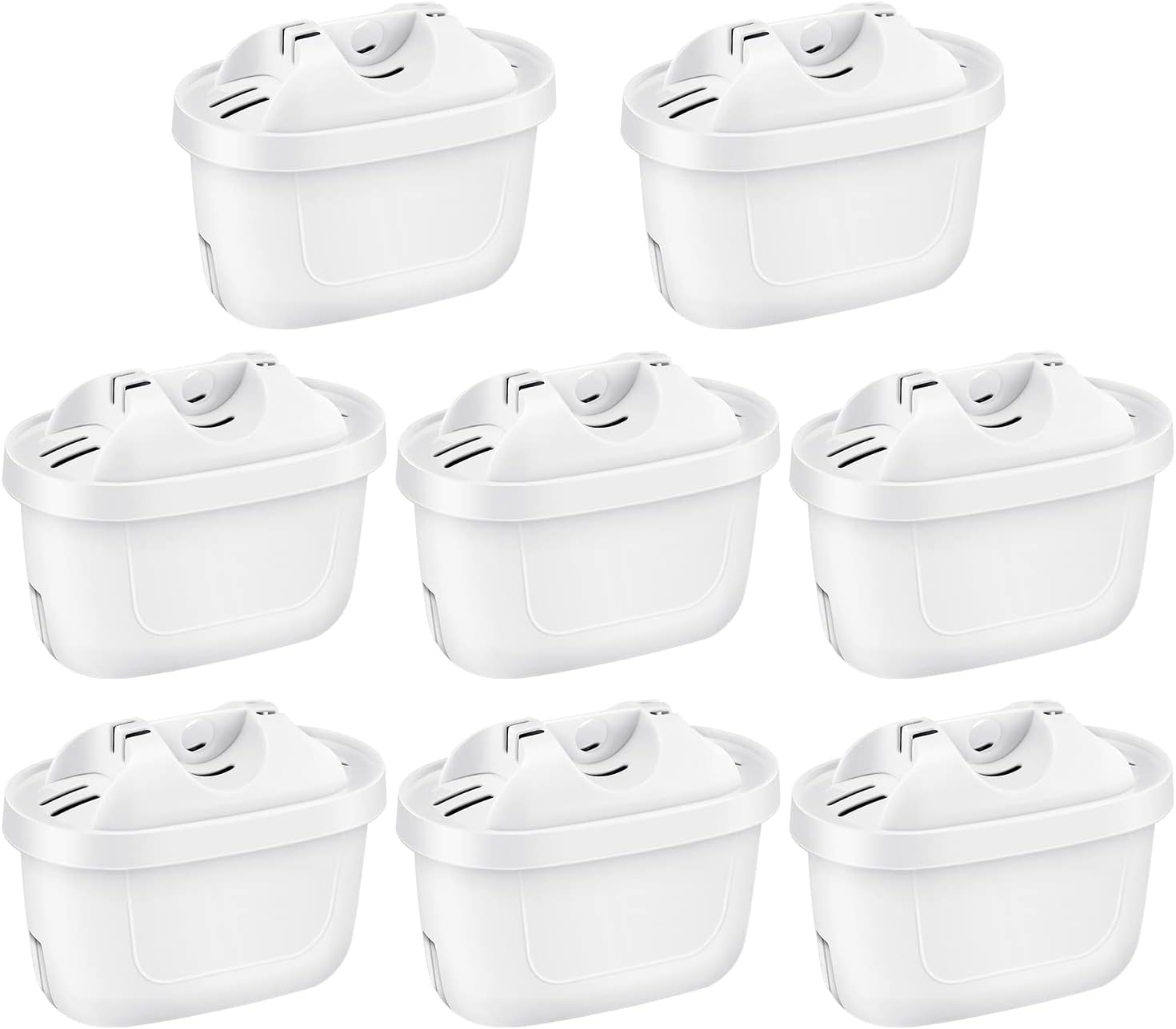 isinlive 8er-Pack Wasserfilter für Brita-Wasserfilterkartuschen, kompatibel mit Brita Maxtra+, für Style, Mavea Elemaris XL-Wassertank – 8er-Pack