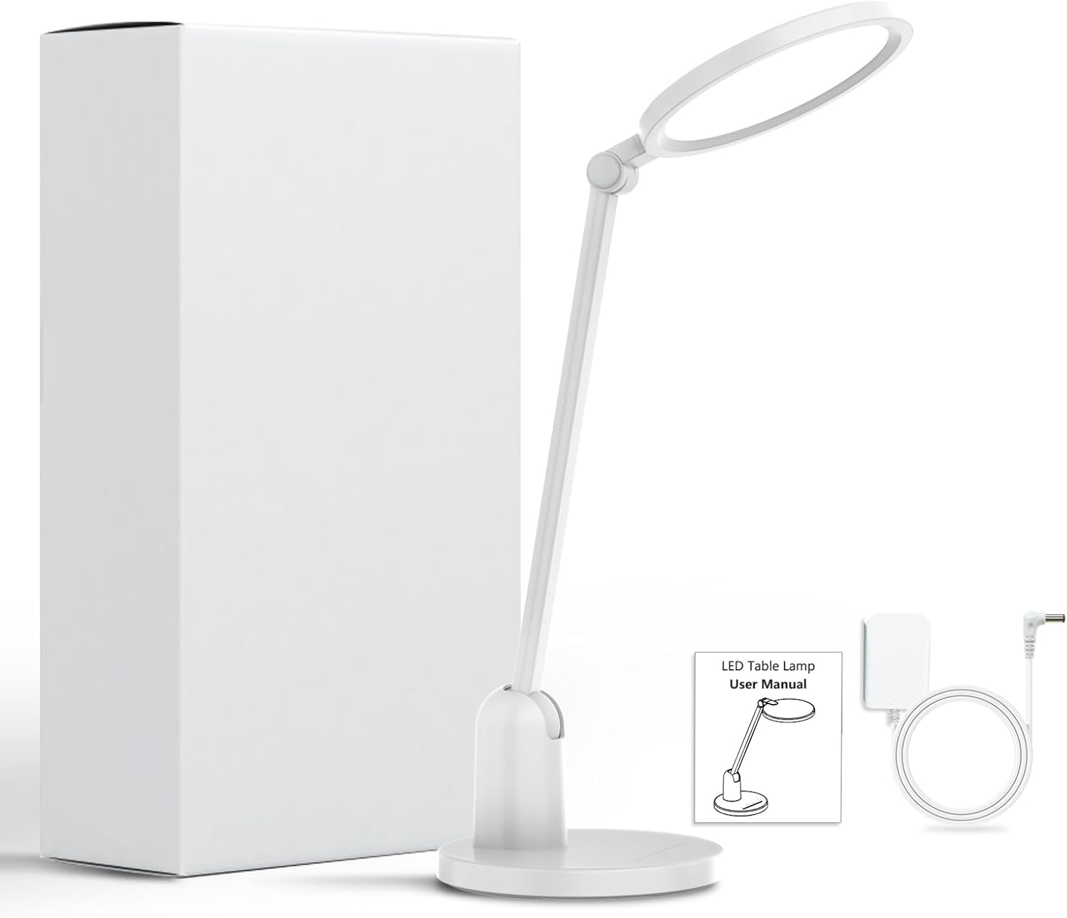 Schreibtischlampe LED dimmbar, 1000 lm, ultrahelle Tischlampe, 3 Farbmodi, 7 Helligkeiten, Schreibtischlampe mit Touch-Steuerung, Memory-Funktion, Leselampe, drehbare Nachttischlampe für Büro, Arbeit, Nachttisch – Bild 8