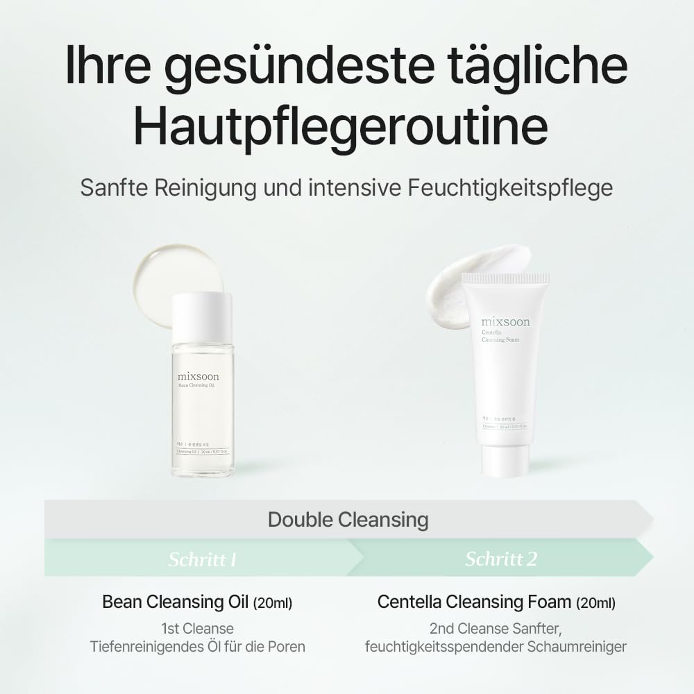 mixsoon Pure Glow Essentials Set – 5-stufige koreanische Glashautroutine für empfindliche Haut, feuchtigkeitsspendendes Hautpflegeset mit Centella und Hyaluronsäure, 5 Artikel – Bild 4