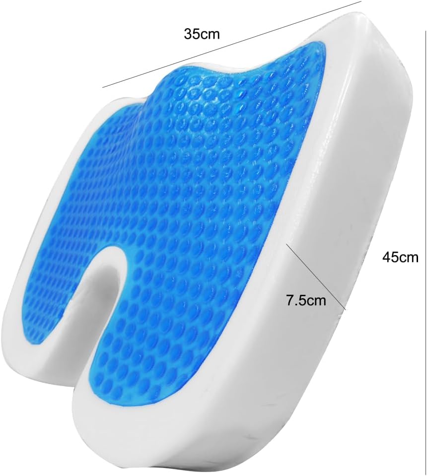 Sitzkissen für Stuhl – orthopädisch – ergonomisches Kissen, gerade Rückenlehne, Bürostuhl, Outdoor-Sitzkissen, Schwangerschaft, Rückenschmerzen, Kissen, orthopädisches Kissen, NaturPur L – Bild 4
