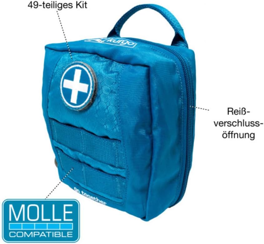 Kurgo RSG Erste-Hilfe-Set für Hunde – kompaktes Notfall-Erste-Hilfe-Set – 49-teilig – MOLLE-kompatibel – Haustier-Überlebensset – Auto- und Wanderzubehör – schneller Zugriff – Bild 6