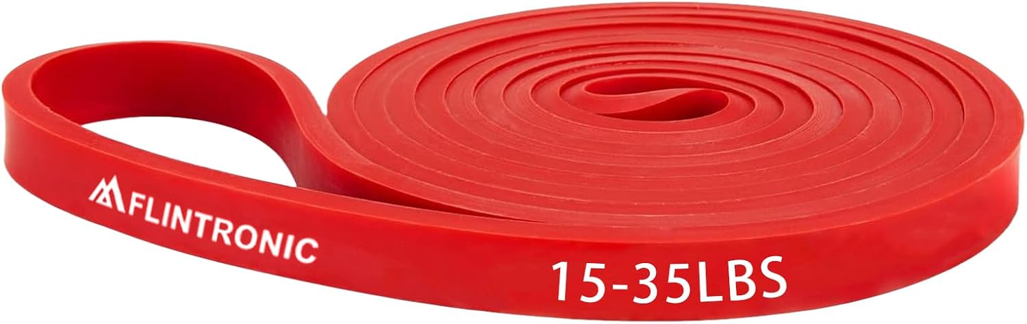 flintronic Widerstandsbänder Set, Widerstandsbänder in verschiedenen Stärken, Fitnessband, Gymnastikband zum Muskelaufbau, Fitnessbänder für Klimmzugtraining, Krafttraining, Yoga